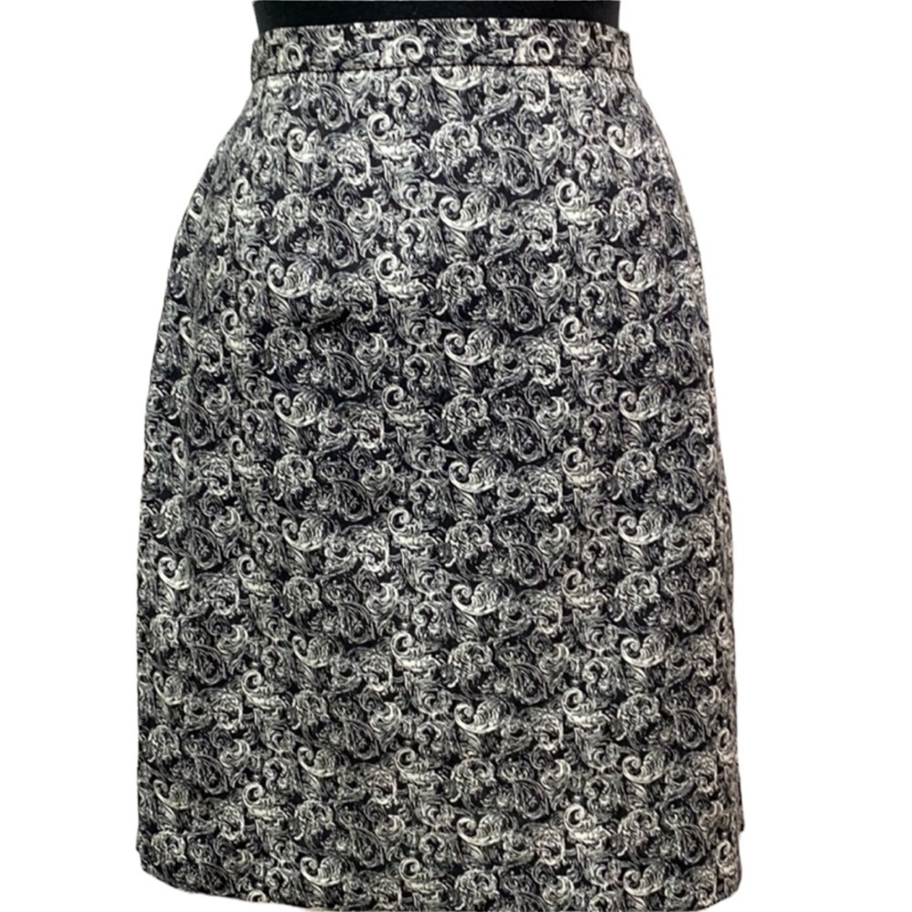 Talbots Linen Skirt Black